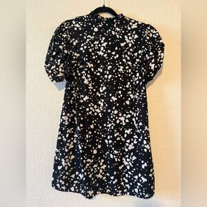 Who What Wear Monochrome Textured Dress